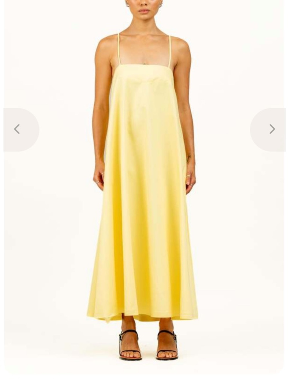 Sunlit Slip Maxi Dress with Spaghetti Straps